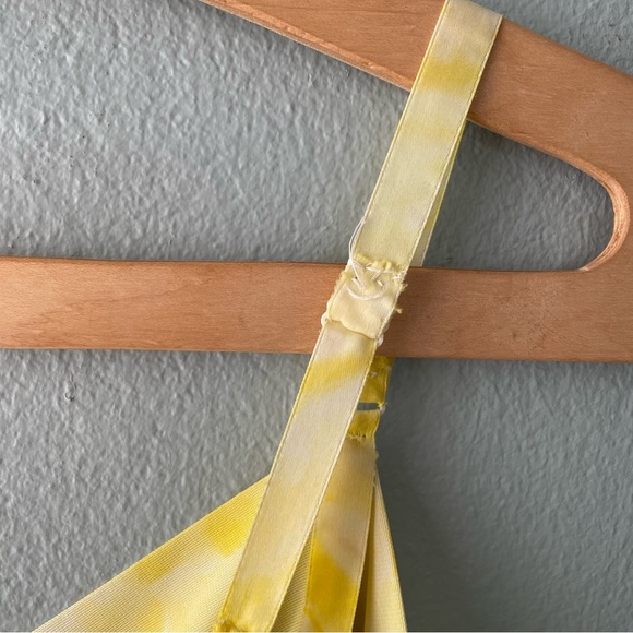 Vintage | 80s 90s Yellow Tie-Dye Slip Dress - Picture 11 of 13